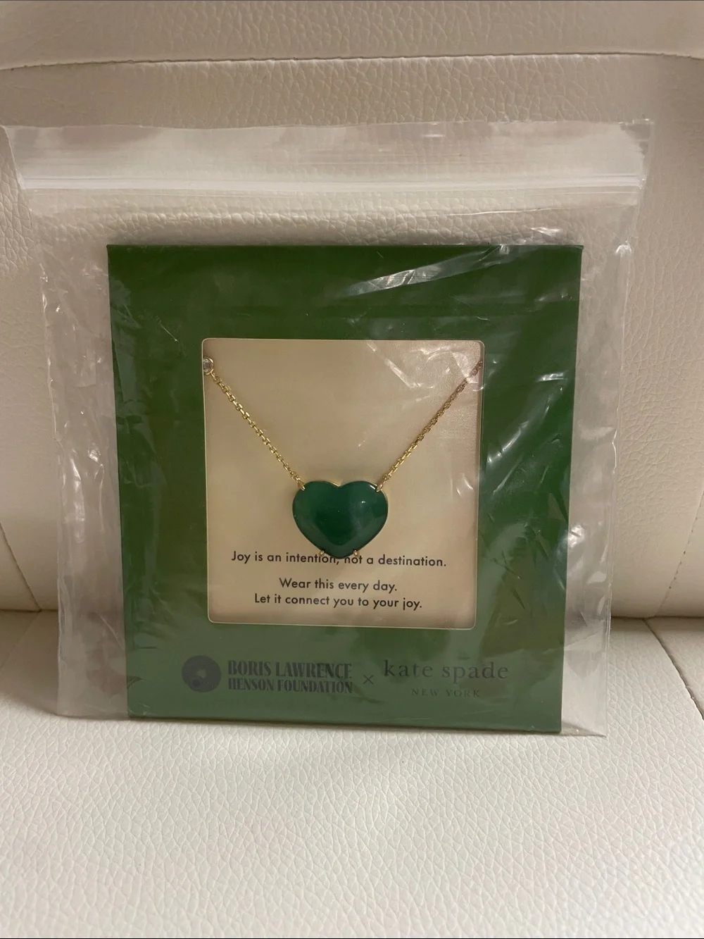Kate Spade Green Agate Heart Necklace New 💚💚💚💚💚